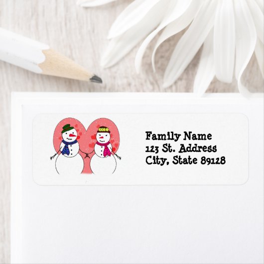 Snowy Sweethearts Etiket (Insitu)