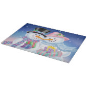 Snowy Sweethearts Glass Cutting Board Snijplank (Hoek)