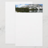 Snowy Tenaya Lake Yosemite National Park Foto Briefpapier (Voorkant / Achterkant)