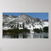 Snowy Tenaya Lake Yosemite National Park Foto Poster (Voorkant)