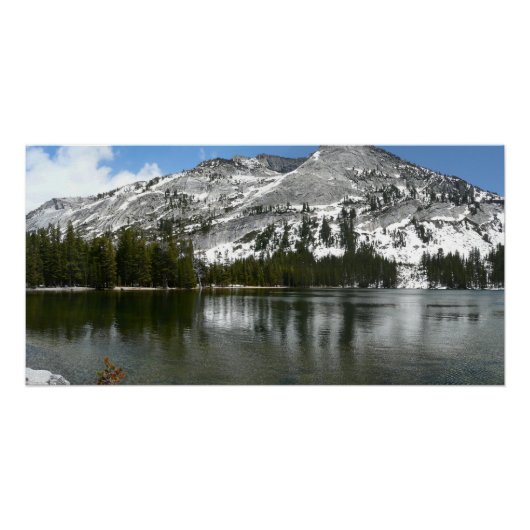 Snowy Tenaya Lake Yosemite National Park Foto Poster (Voorkant)