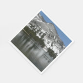 Snowy Tenaya Lake Yosemite National Park Foto Servetten (Hoek)