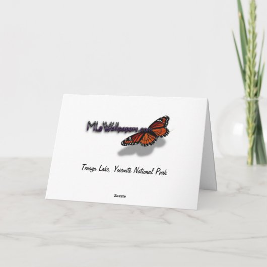 Snowy Tenaya Lake Yosemite National Park Photo Bedankkaart (Achterkant)