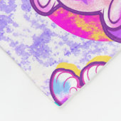 Snowy Tiger Schattige Neon Kidcore Fleece Deken (Hoek)