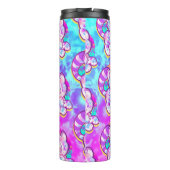 Snowy Tiger Schattige Neon Kidcore Thermosbeker (Achterkant)