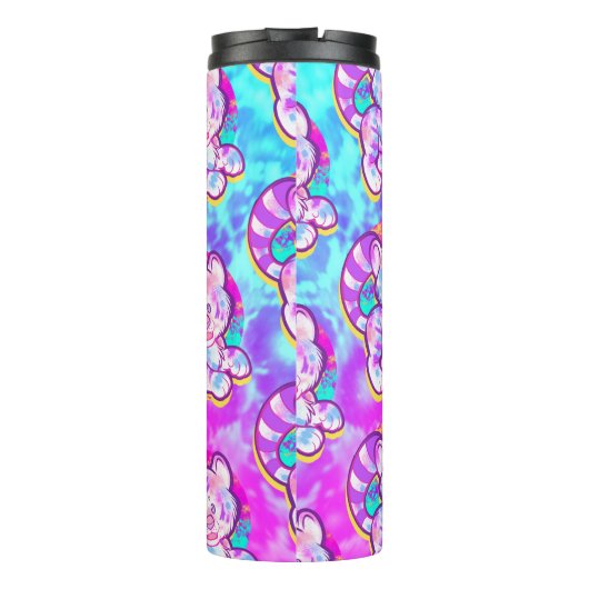 Snowy Tiger Schattige Neon Kidcore Thermosbeker (Achterkant)