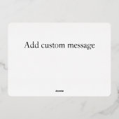 Snowy Tractor Kerstmis Folie Feestdagenkaart (Achterkant)