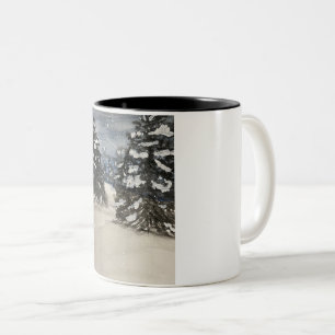 Snowy Tree Classic Mok, 11 oz Tweekleurige Koffiemok