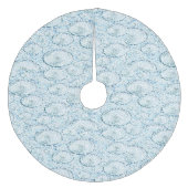 Snowy Tree Skirt Fleece Kerstboom Rok (Voorkant)