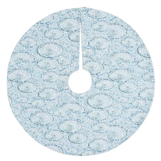 Snowy Tree Skirt Fleece Kerstboom Rok (Voorkant)