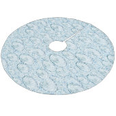 Snowy Tree Skirt Fleece Kerstboom Rok (Gekanteld)
