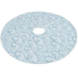 Snowy Tree Skirt Fleece Kerstboom Rok