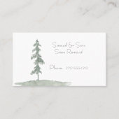 Snowy Tree Winter Scene Visitekaartje (Voorkant)