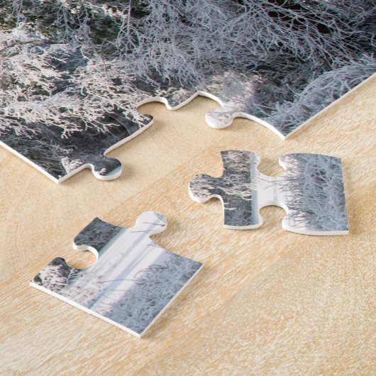 Snowy Trees, 252 stuks Jigsaw Puzzel (Zijkant)