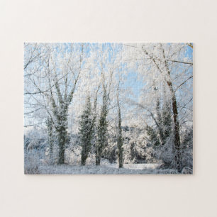Snowy Trees, 252 stuks Jigsaw Puzzel