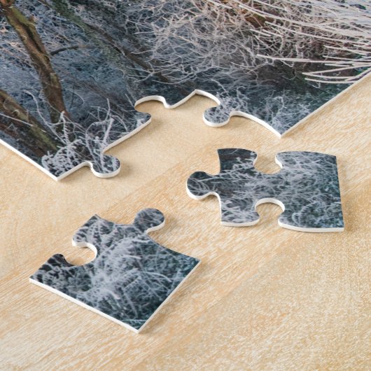 Snowy Trees, 252 stuks Jigsaw Puzzel (Zijkant)