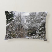 Snowy Trees Accent Kussen (Achterkant)