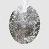 Snowy Trees Acrylornament Ornament (voorkant)