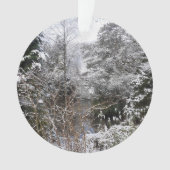 Snowy Trees Acrylornament Ornament (voorkant)