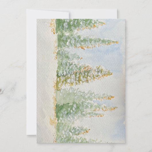 Snowy Trees Art Kaart (Voorkant)