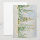 Snowy Trees Art Kaart (Voorkant / Achterkant)