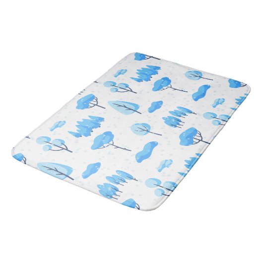 Snowy Trees Badmat (Gekanteld)