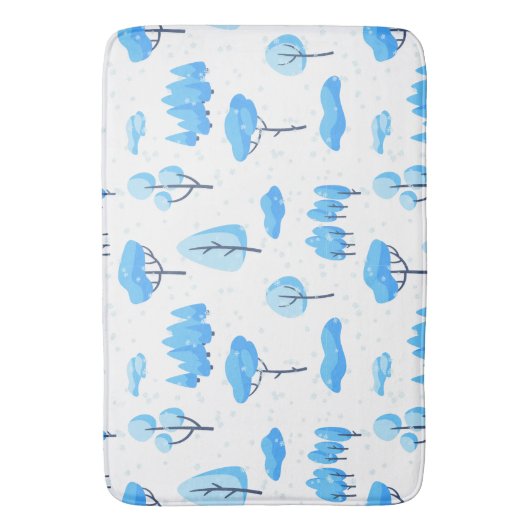 Snowy Trees Badmat (Voorkant Verticaal)