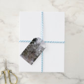 Snowy Trees Cadeaulabel (Met Touw)