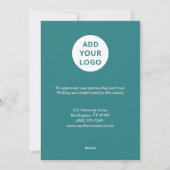 Snowy Trees Company Holiday Card Feestdagenkaart (Achterkant)