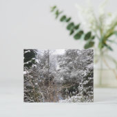 Snowy Trees Flat Briefkaart (Staand voorkant)