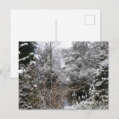 Snowy Trees Flat Briefkaart (Voorkant / Achterkant)