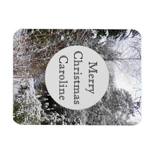 Snowy Trees Flexible Magneet (Horizontaal)