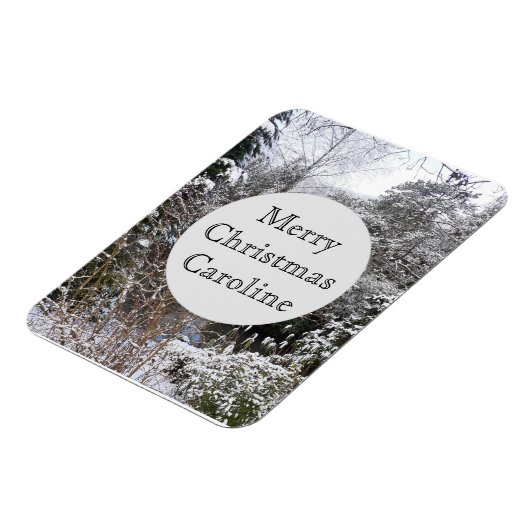 Snowy Trees Flexible Magneet (Linkerzijde)