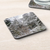 Snowy Trees Hard Plastic Onderzetter (Linkerzijde)