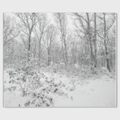 Snowy Trees in de Poconos Cadeaupapier (Vlak)