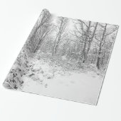 Snowy Trees in de Poconos Cadeaupapier (Uitgerold)