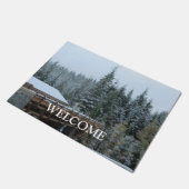 Snowy Trees in Whistler Deurmat (Schuin)