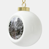 Snowy Trees Keramische Bal Ornament (Rechts)