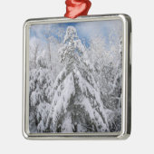 Snowy Trees Metalen Ornament (Links)