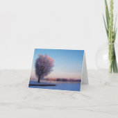 Snowy Trees Note Card Kaart (Voorkant)