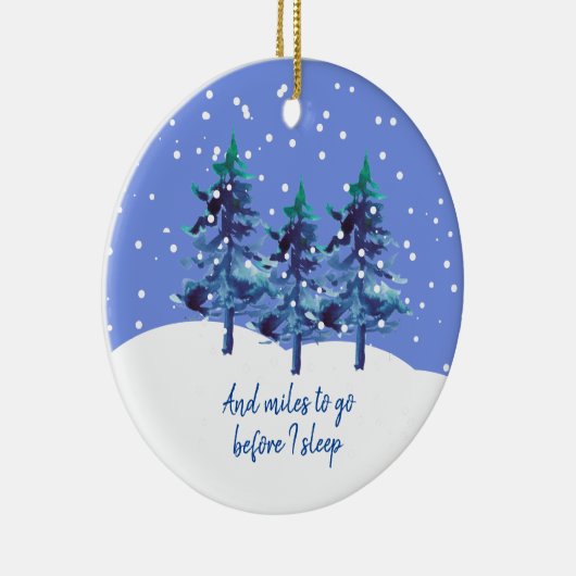 Snowy Trees Ornament Robert Frost (Rechts)