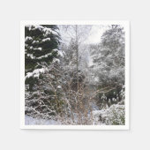 Snowy Trees Paper Servet (Voorkant)