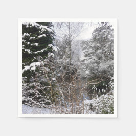 Snowy Trees Paper Servet