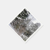 Snowy Trees Paper Servet (Hoek)