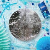 Snowy Trees Papieren Bordje (Feest)