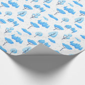 Snowy Trees Pattern Cadeaupapier (Hoek)