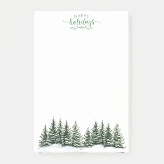 Snowy Trees Post-it-Notes Post-it® Notes (Voorkant)