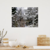 Snowy Trees Poster (Keuken)