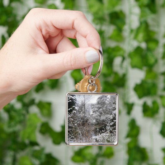 Snowy Trees Sleutelhanger (Hand)