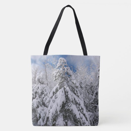 Snowy Trees Tote Bag (Voorkant)
